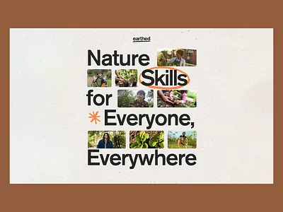 Empowering Nature Learning for All accessible design bold messaging brand communication cause marketing community message eco design education poster grid layout inclusive branding learning visuals lifestyle branding mission branding nature skills nonprofit branding organic tone real photography social campaign sustainability focus typography visual identity