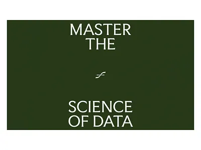 Data Science Mastery Identity Design bold message branding campaign branding concept clean hierarchy corporate branding data branding data visual educational design elegant layout learning brand minimal poster modern branding modern serif professional tone scientific tone serif typography smart design tech identity university poster