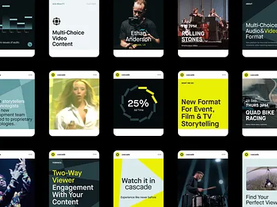 Cascade Social Media Posts animation graphic design motion graphics