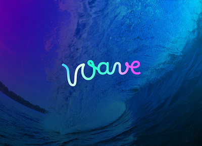 Wave logo design brand identity graphic design logo design logo mark logotype minimalist logo modern logo print text logo typography wave logo