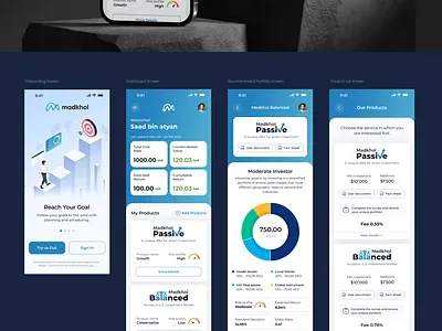 Madkhol – Your Smart Investment Partner onboarding screen