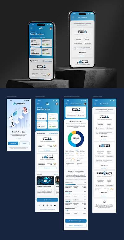 Madkhol – Your Smart Investment Partner onboarding screen