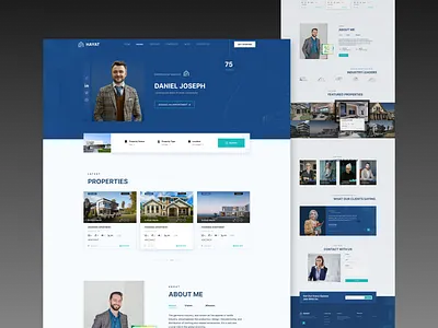 Realtor , realestate agent landing page design branding design digital agency figma figma design graphic design illustration landing page landing page design ui