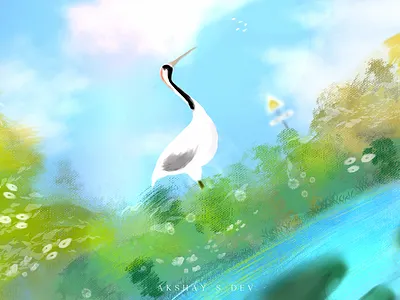 Illustration Title: The Bliss art digital illustration sketching