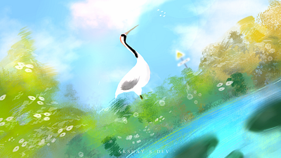 Illustration Title: The Bliss art digital illustration sketching