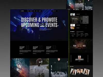 Event management landing page uiux design on figma 2 branding event website design figma landing page ux design event