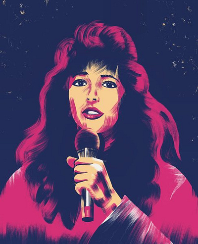 Kate Bush Illustration digital art editorial illustration illustration kate bush portrait illustration