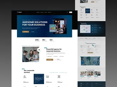 Business solution agency 2 business agency ui business consultancy ui business firm website business landing page business services ui business solution agency consulting agency ui corporate agency website digital business agency figma business ui figma ui kit figma web design modern business ui professional agency design solution agency design startup solution agency uiux for business