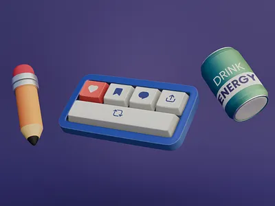 Just Play 3d animation blender cute graphic design ill illustration isometric lowpoly