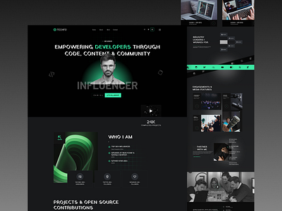 Developer portfoliow landing page uiux design on figma coding portfolio figma developer personal site developer portfolio ui developer website ui figma developer design figma landing page figma ui kit figma web template frontend developer ui modern portfolio design personal portfolio figma portfolio landing page portfolio website design programmer portfolio figma tech portfolio ui uiux for developer web developer landing