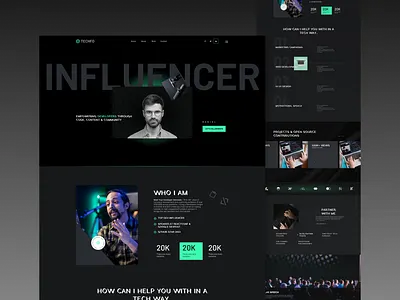 Developer portfolio landing page uiux design on figma 2 developer personal site developer portfolio ui developer site design figma landing page figma web template modern portfolio design portfolio landing page portfolio website design programmer portfolio figma