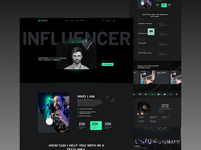 Developer portfolio landing page uiux design on figma 2 developer personal site developer portfolio ui developer site design figma landing page figma web template modern portfolio design portfolio landing page portfolio website design programmer portfolio figma