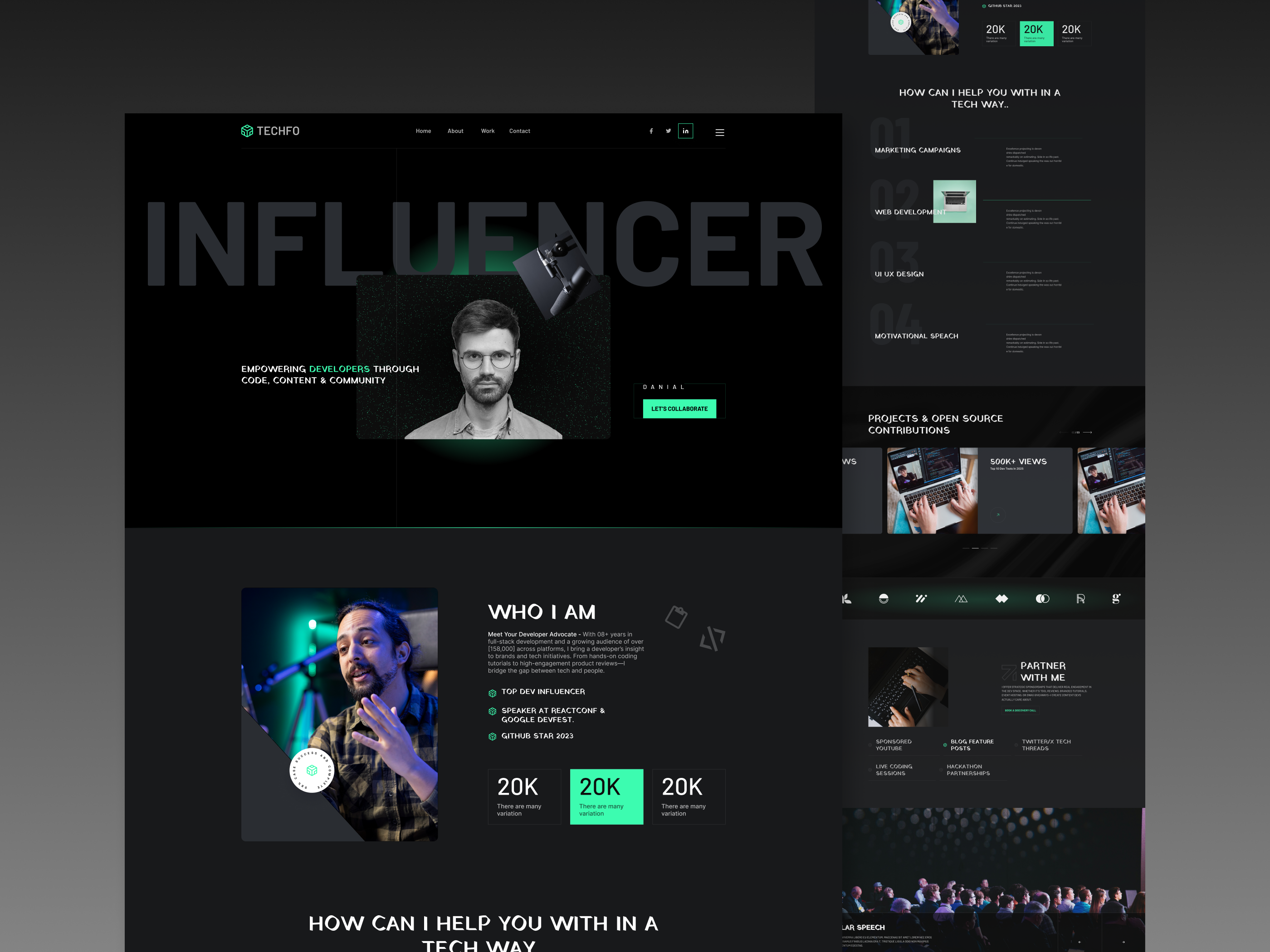 Example of Modern Landing Page Design UX UI Figma