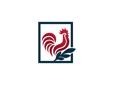 Window Rooster leaf logo bird food leaf nature photography red restaurent rooster square window