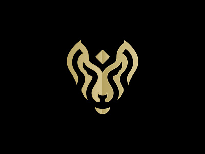 Luxury and Royal Wolf logo animal animals branding clever design fox golden graphic design heart icon illustration lines logo logos premium royal star ui vector wolf