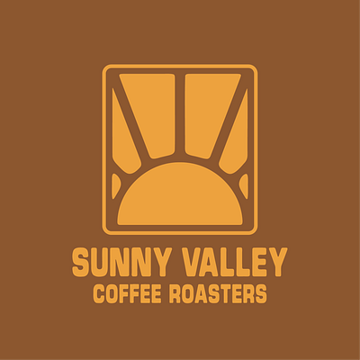 Sunny Valley Coffee Logo branding design designfeed graphic design illustration logo typography