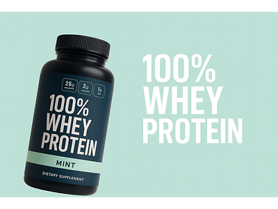 WHEY PROTEIN Branding and Packaging Design packagingmockup