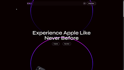 3D Apple iPhone Website – Built with Webflow & Spline 3d animated website 3d ui design 3d website 3danimation ios iphone landing page design motion graphics product showcase ui design ux ui design website design