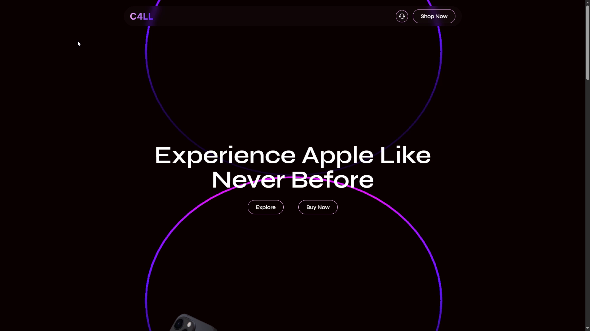 Example of 3D Animated Website Design & Development