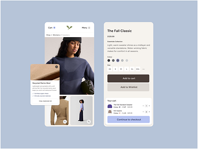 Ecommerce Product Page Concept design systems ecommerce ui