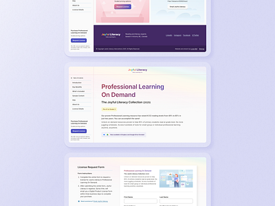 Joyful Literacy Website and Rebrand ui design webflow website design