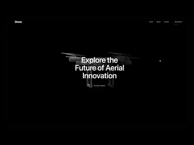 Drone Interactive 3D Animated Modern Website 3d 3d website animation branding design graphic design ui website design