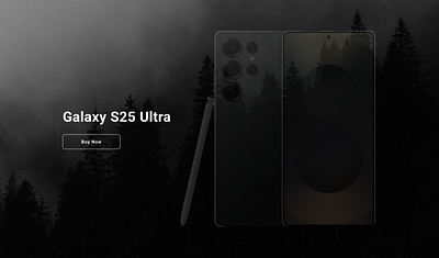 Samsung S25 Ultra – Landing Page Design desktopdesign galaxys25ultra landingpage productpage samsung smartphoneui uiux webdesign