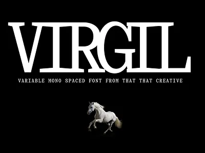 Virgil branding design graphic design typography