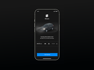 Onsure - Insurance App - Concept Onboarding Interaction Design animation branding design graphic design illustration logo motion graphics ui ux vector