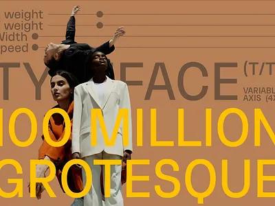 1000 million grotesque branding design graphic design typography