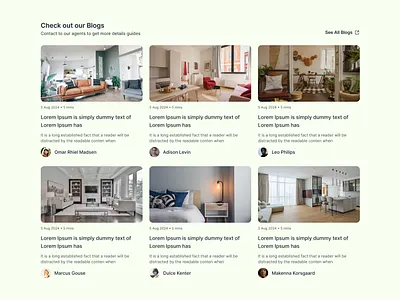 Property Blog Card UI – Simple, Stylish, Effective blog component