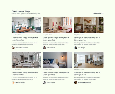 Property Blog Card UI – Simple, Stylish, Effective blog component