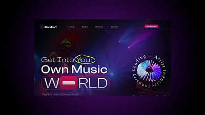 🎵 BlackLion – Music Industry Platform artist website design creative design design figma figma design graphic design landingpagedesign music platform music website design musicapp musictech product design ui ui design uiux design user interface ux ux design website website design