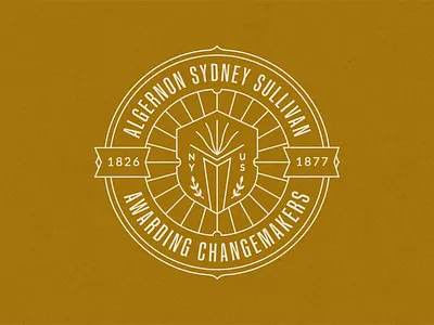 Sullivan Badge badge design illlustration linework monoline monoweight typography