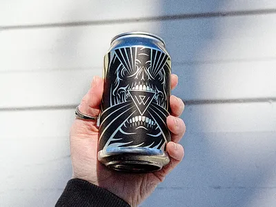 Woven Water Beer Cans beer can design design illustration package design retro typography vintage