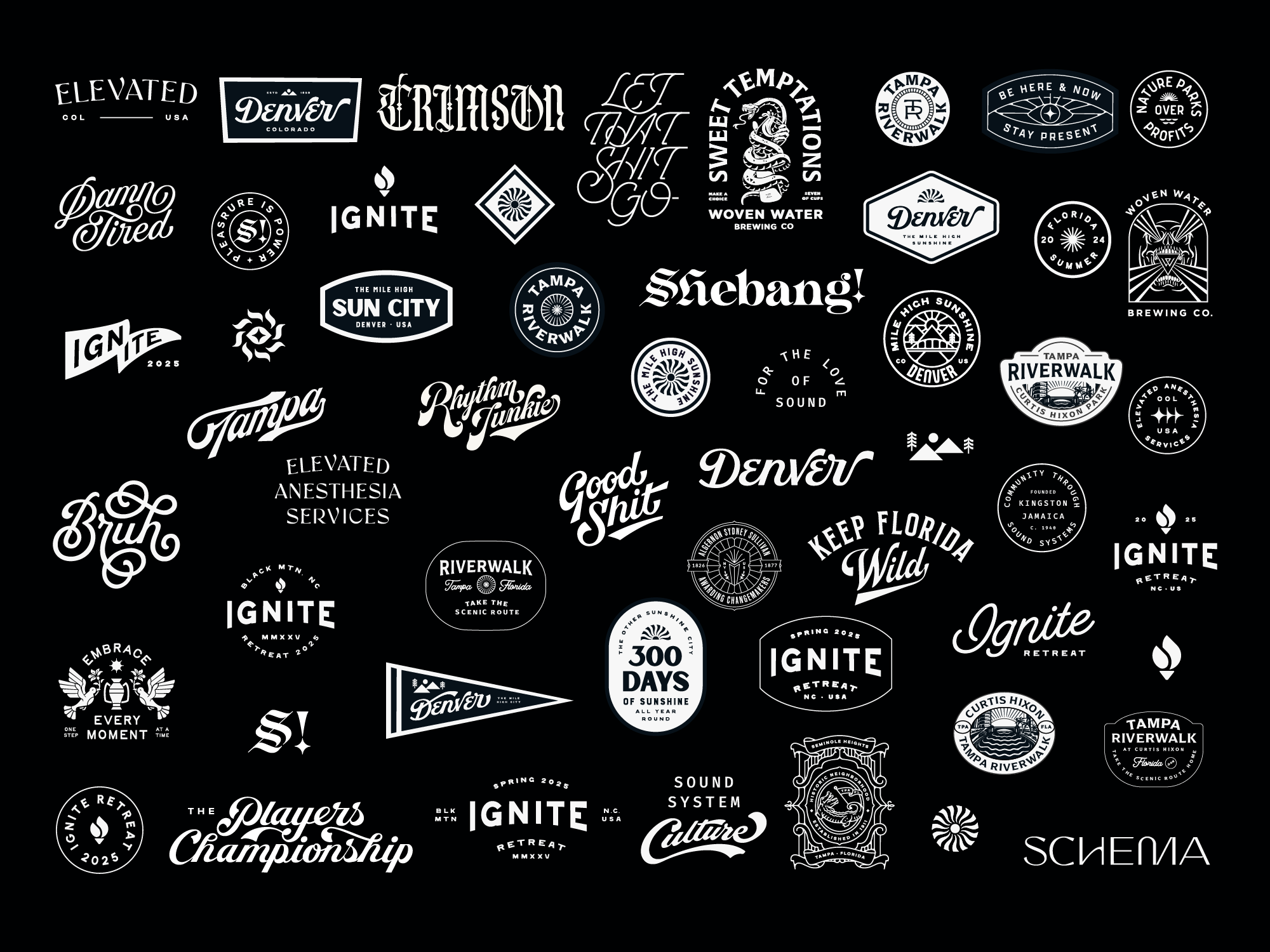 2024 Recap badge branding custom lettering design illustration lettering recap retro typography vintage