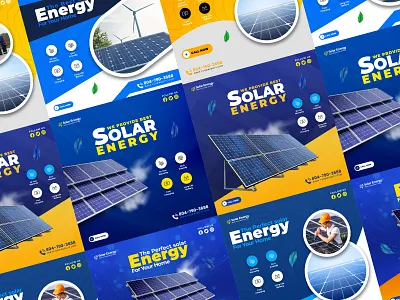 Solar Panel Social Media Post Design ads design banner branding design graphic design post design social media solar solar energy solar panel