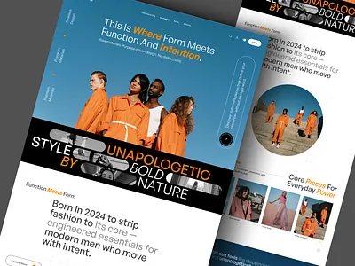 MONO EDGE fashion landing page branding business casual classic fashion clothing clothing store e commerce ecommerce ecommerce design elegant fashion fashion fashion store fashion website landing page logo minimalist design online shop online store shop ui shopping web design