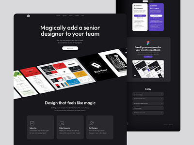 Sleek Animated Portfolio – Built in Framer (Dark UI) brand branding dark design framer landing page minimal portfolio web