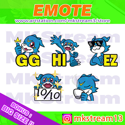 Twitch emotes digimon veemon gg, hi, ez, perfect & sip pack anime cute design digimon emoji digimon emotes digimon stickers digimon world emotes emoticon ez illustration sip sub badge twitch emotes v mon veemon veemon emoji veemon emotes veemon stickers vmon