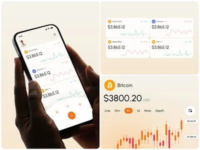 Crypto Apps Design UI apps branding crypto design graphic design icon illustration logo minimal product saas ui ux vector