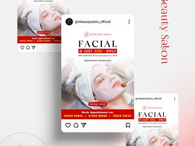 Instagram Post of Facial Offer for RR Beauty Salon ashwastikadesignstudio beautyad beautysalondesign beautyvisuals brandingdesign creativepost designmarketing designstudio dribbbledesign dribbbleshots facialoffer instagrampostdesign leadgeneratingdesign minimalposter offerbanner posterinspiration promodesign salondesign skincaread socialmediacampaign