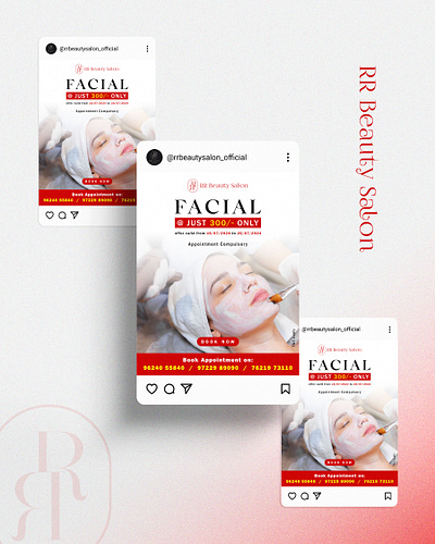Instagram Post of Facial Offer for RR Beauty Salon ashwastikadesignstudio beautyad beautysalondesign beautyvisuals brandingdesign creativepost designmarketing designstudio dribbbledesign dribbbleshots facialoffer instagrampostdesign leadgeneratingdesign minimalposter offerbanner posterinspiration promodesign salondesign skincaread socialmediacampaign