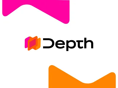 Depth abstract bold branding design geometric logo logodesign modern