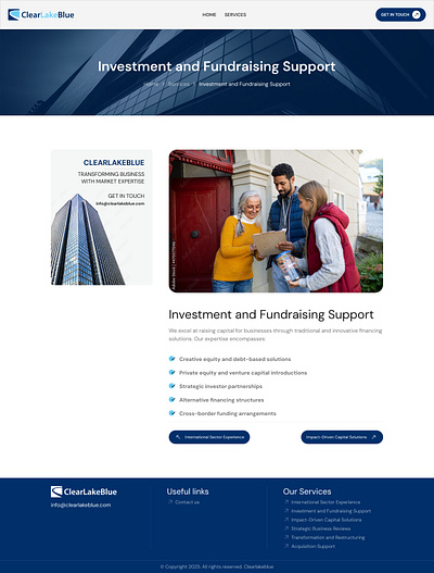 Clear Lake Blue branding design interactiondesign ui web