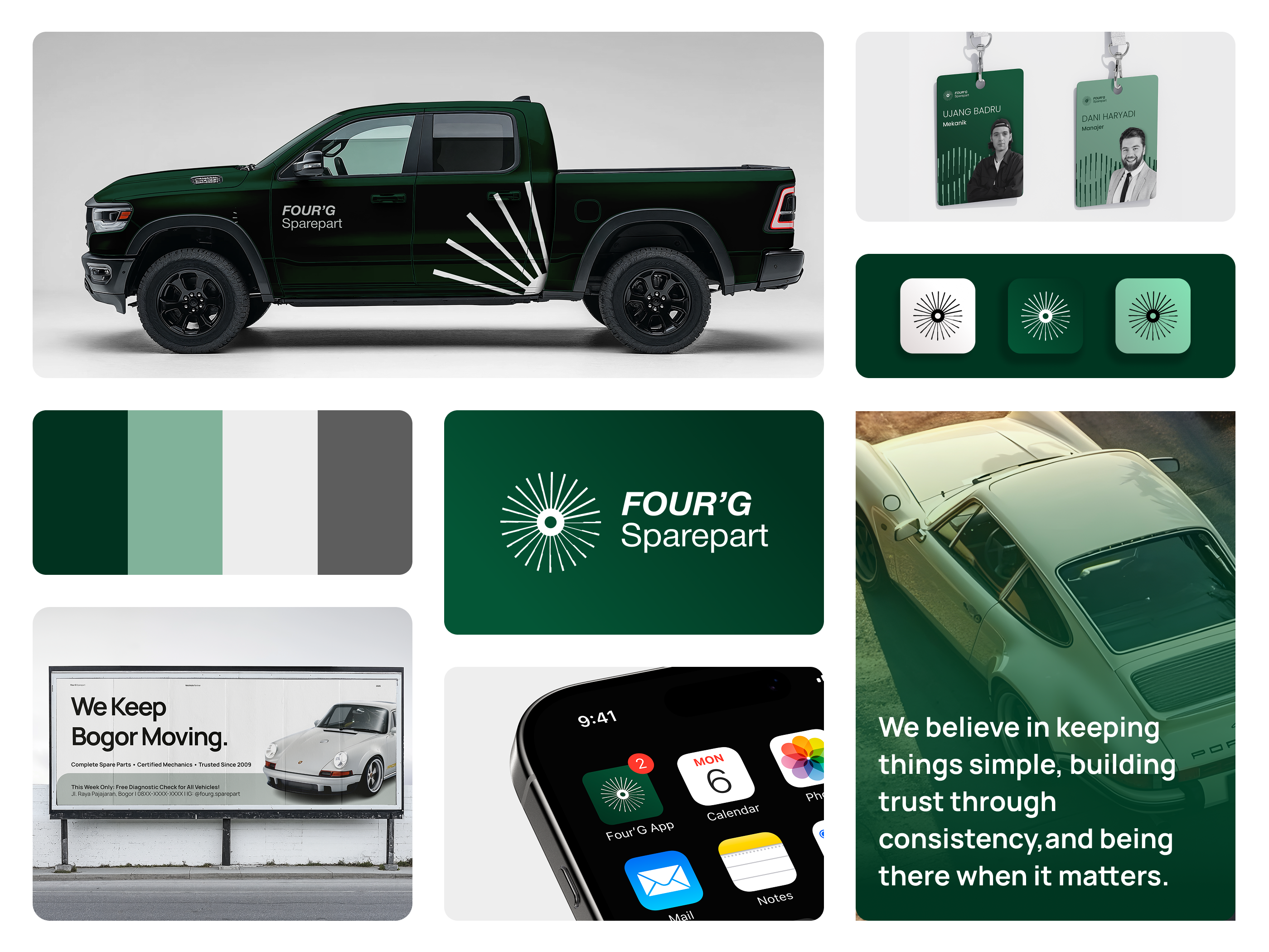Four'G Sparepart Branding brand branding design graphic design logo logofolio portfolio ui