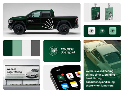 Four'G Sparepart Branding brand branding design graphic design logo logofolio portfolio ui