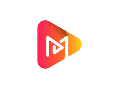 Play Logo Design 3d logo app icon brand identity branding creative logo icon lettermark logo logo design logo designer logo mar logodesign logos m logo design modern logo negative space play button play logo