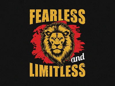 Fearless and Limitless T-shirt design | Apparel Graphic Design apparel apparel graphic designer brand merch clothing design design design shirts graphic artist graphic design graphic designer graphic tee illustration print shirt design t shirt t shirt artwork t shirt design tee shirt design typography vector graphics