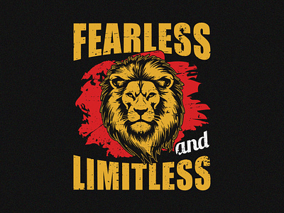 Fearless and Limitless T-shirt design | Apparel Graphic Design apparel apparel graphic designer brand merch clothing design design design shirts graphic artist graphic design graphic designer graphic tee illustration print shirt design t shirt t shirt artwork t shirt design tee shirt design typography vector graphics